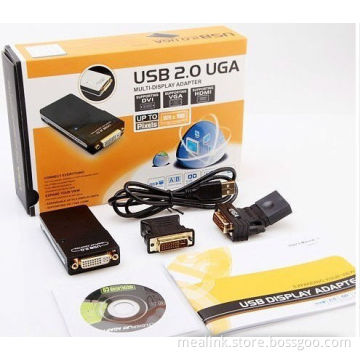 USB 2.0 to VGA/DVI/Hdm Multi-Display Monitor Graphic Adapter Converter
